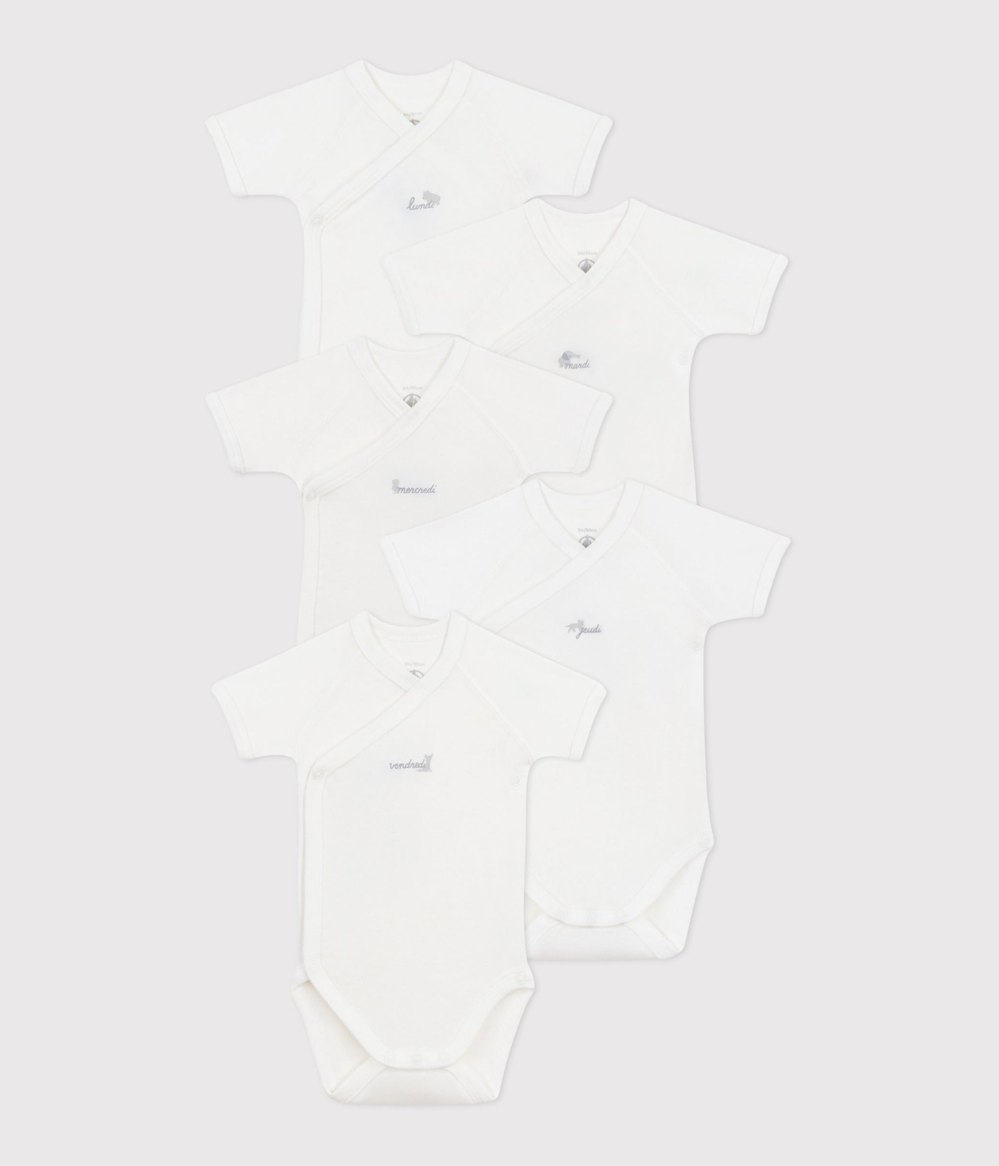 AW25 - A0CNP 00 WHITE BODYSUITS FALL WINTER 2025/26 NEWBORN PERMANENTS