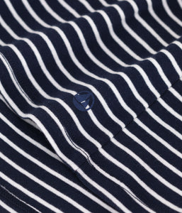 AW25 - A0D3Q 01 NAVY WHITE SHORT SLEEVES CREWNECK TEE FALL WINTER 2025/26 ICONIC STRIPES