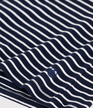 Load image into Gallery viewer, AW25 - A0D46 01 NAVY WHITE LONG SLEEVES CREWNECK TEE FALL WINTER 2025/26 ICONIC STRIPES
