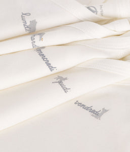 AW25 - A0D5Z 00 WHITE BODYSUITS FALL WINTER 2025/26 LONG SLEEVES NEWBORN PERMANENTS