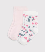 Load image into Gallery viewer, AW25 - A0DOX 01 PINK MULTI ACCESSORIES FALL WINTER 2025/26 FLORAL SOCKS
