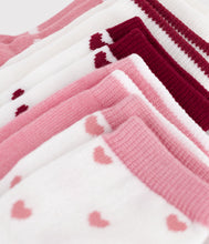 Load image into Gallery viewer, AW25 - A0DP1 01 PINK MULTI ACCESSORIES FALL WINTER 2025/26 HEARTS SOCKS
