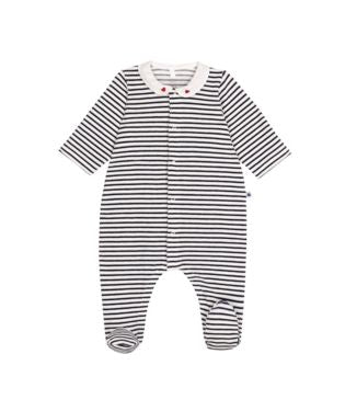 AW25 - A0DR1 01 WHITE NAVY BODYSUITS FALL WINTER 2025/26 HEARTS NEWBORN OUTFITS STRIPES