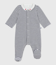 Load image into Gallery viewer, AW25 - A0DR1 01 WHITE NAVY FALL WINTER 2025/26 NEWBORN OUTFITS STRIPES
