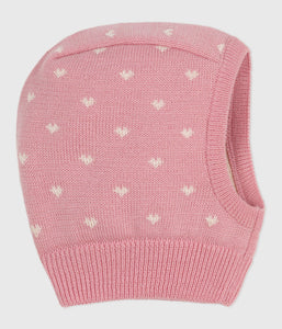 AW25 - A0DRF 01 PINK WHITE ACCESSORIES FALL WINTER 2025/26 HAT HEARTS