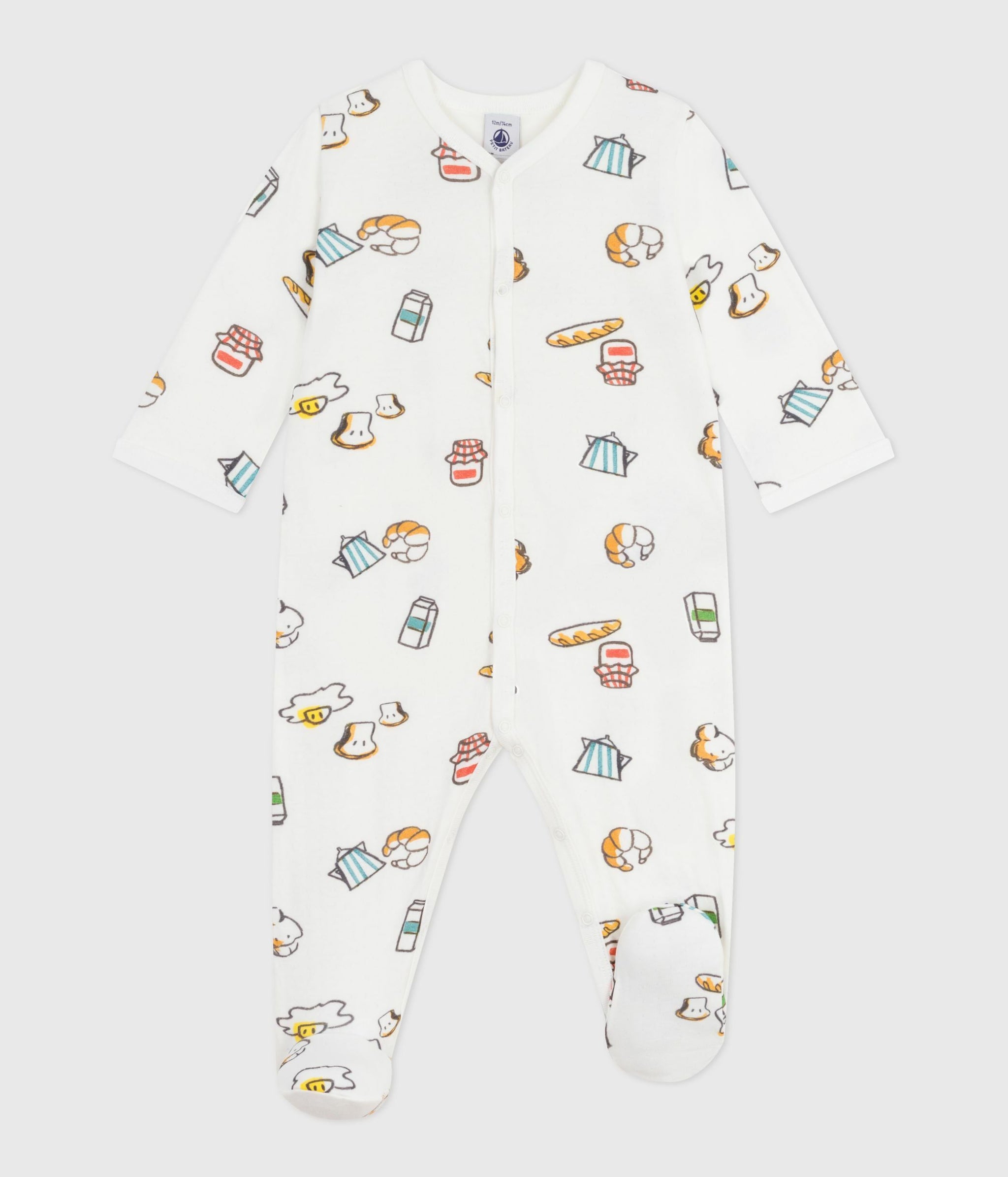 AW25 - A0DSC 01 WHITE MULTI BODYSUITS FALL WINTER 2025/26 LONG SLEEVES NEWBORN PARIS THEME