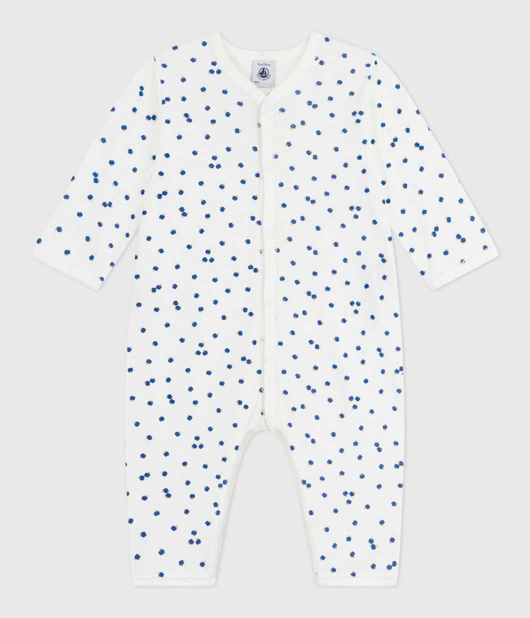 AW25 - A0DSF 01 WHITE BLUE FALL WINTER 2025/26 NEWBORN OUTFITS ROMPERS