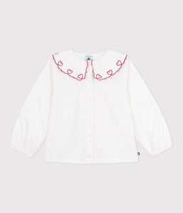 AW25 - A0DSU 01 WHITE FALL WINTER 2025/26 HEARTS LONG SLEEVES