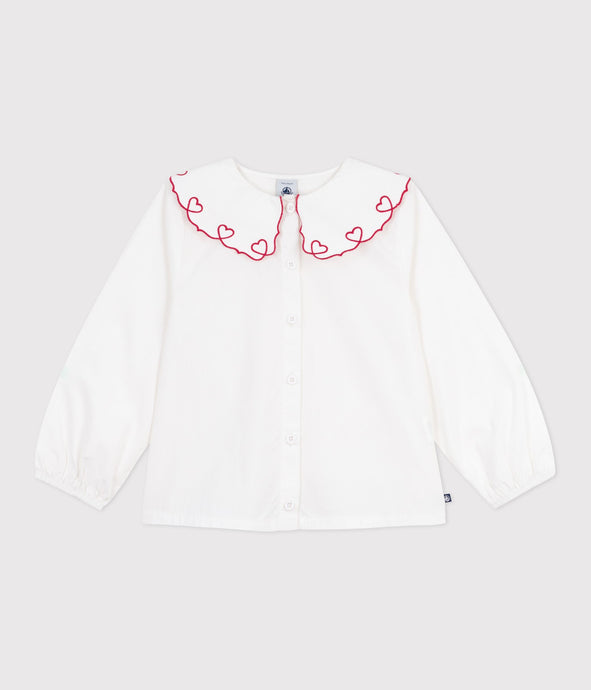 AW25 - A0DSU 01 WHITE FALL WINTER 2025/26 HEARTS LONG SLEEVES