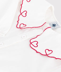 AW25 - A0DSU 01 WHITE FALL WINTER 2025/26 HEARTS LONG SLEEVES