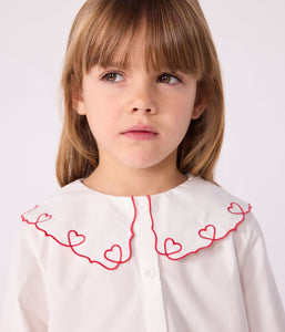 AW25 - A0DSU 01 WHITE FALL WINTER 2025/26 HEARTS LONG SLEEVES