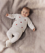 Load image into Gallery viewer, AW25 - A0DTS 01 WHITE RED FALL WINTER 2025/26 HEARTS NEWBORN OUTFITS
