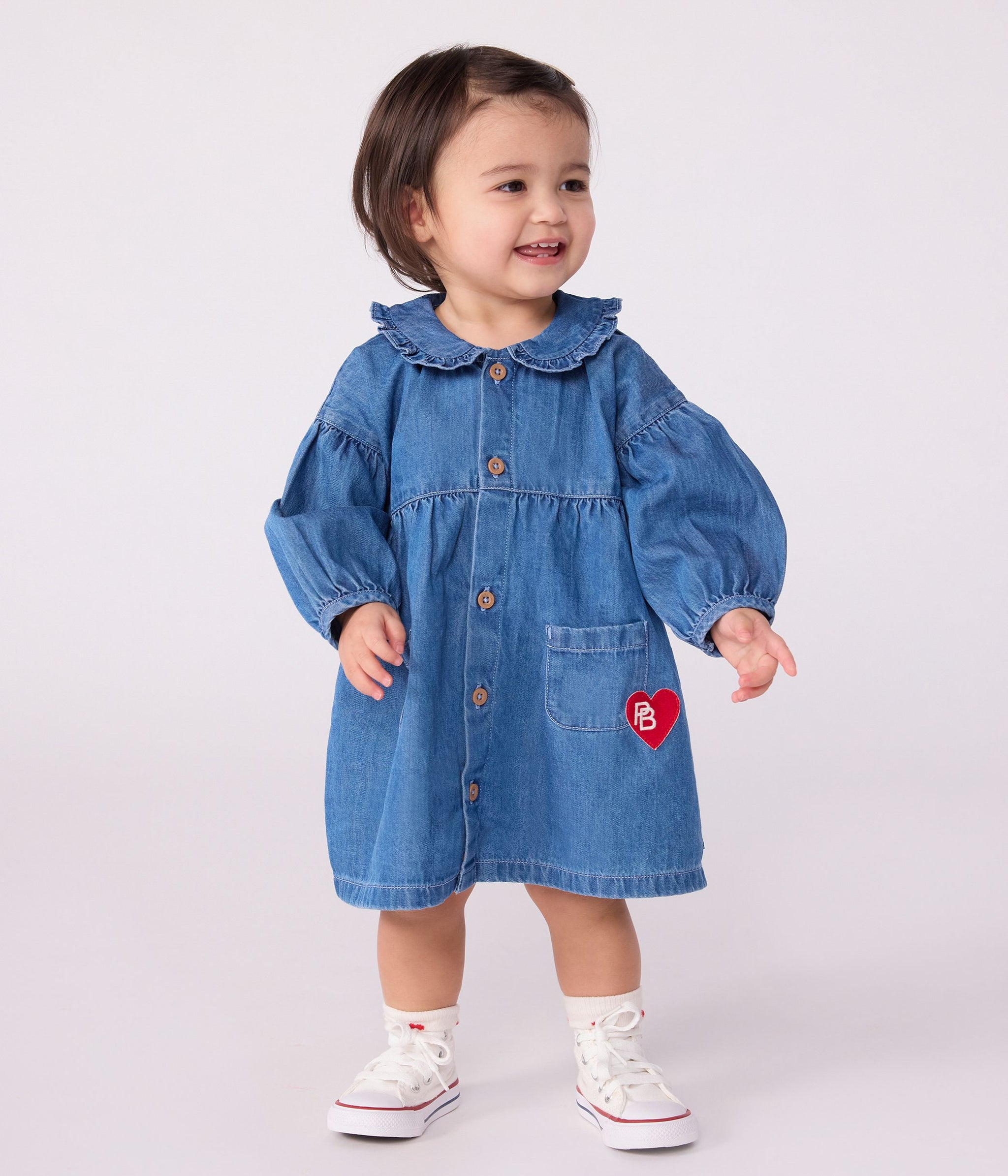 AW25 - A0DV2 01 BLUE DRESSES FALL WINTER 2025/26 HEARTS LONG SLEEVES