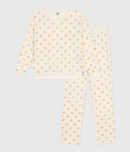 Load image into Gallery viewer, AW25 - A0DV7 01 WHITE GOLD LONG SLEEVES FALL WINTER 2025/26 HEARTS HOMEWEAR PYJAMAS
