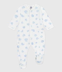AW25 - A0DVS 01 WHITE BLUE FALL WINTER 2025/26 HEARTS LONG SLEEVES NEWBORN