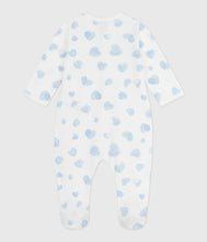 Load image into Gallery viewer, AW25 - A0DVS 01 WHITE BLUE FALL WINTER 2025/26 HEARTS LONG SLEEVES NEWBORN
