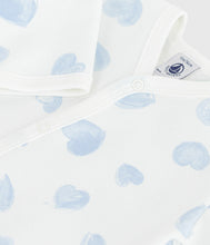 Load image into Gallery viewer, AW25 - A0DVS 01 WHITE BLUE FALL WINTER 2025/26 HEARTS LONG SLEEVES NEWBORN
