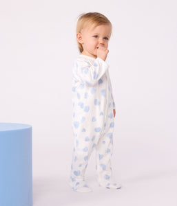 AW25 - A0DVS 01 WHITE BLUE FALL WINTER 2025/26 HEARTS LONG SLEEVES NEWBORN