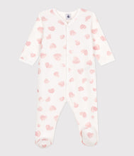 Load image into Gallery viewer, AW25 - A0DVS 04 WHITE PINK FALL WINTER 2025/26 HEARTS LONG SLEEVES NEWBORN OUTFITS
