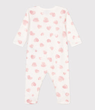 Load image into Gallery viewer, AW25 - A0DVS 04 WHITE PINK FALL WINTER 2025/26 HEARTS LONG SLEEVES NEWBORN OUTFITS
