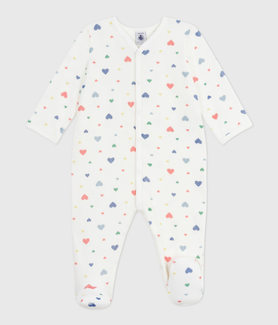 AW25 - A0DVW 01 WHITE MULTI FALL WINTER 2025/26 HEARTS NEWBORN