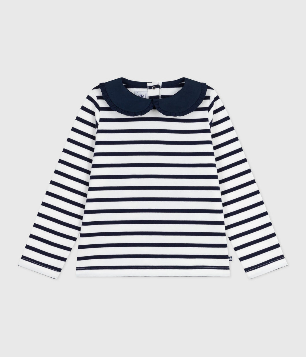 AW25 - A0DWK 01 WHITE NAVY FALL WINTER 2025/26 LONG SLEEVES STRIPES T-SHIRTS