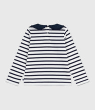 Load image into Gallery viewer, AW25 - A0DWK 01 WHITE NAVY FALL WINTER 2025/26 LONG SLEEVES STRIPES T-SHIRTS
