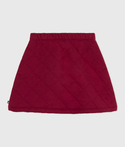 AW25 - A0DWM 01 BURGUNDY FALL WINTER 2025/26 HEARTS SKIRT