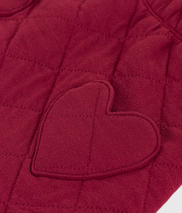AW25 - A0DWM 01 BURGUNDY FALL WINTER 2025/26 HEARTS SKIRT