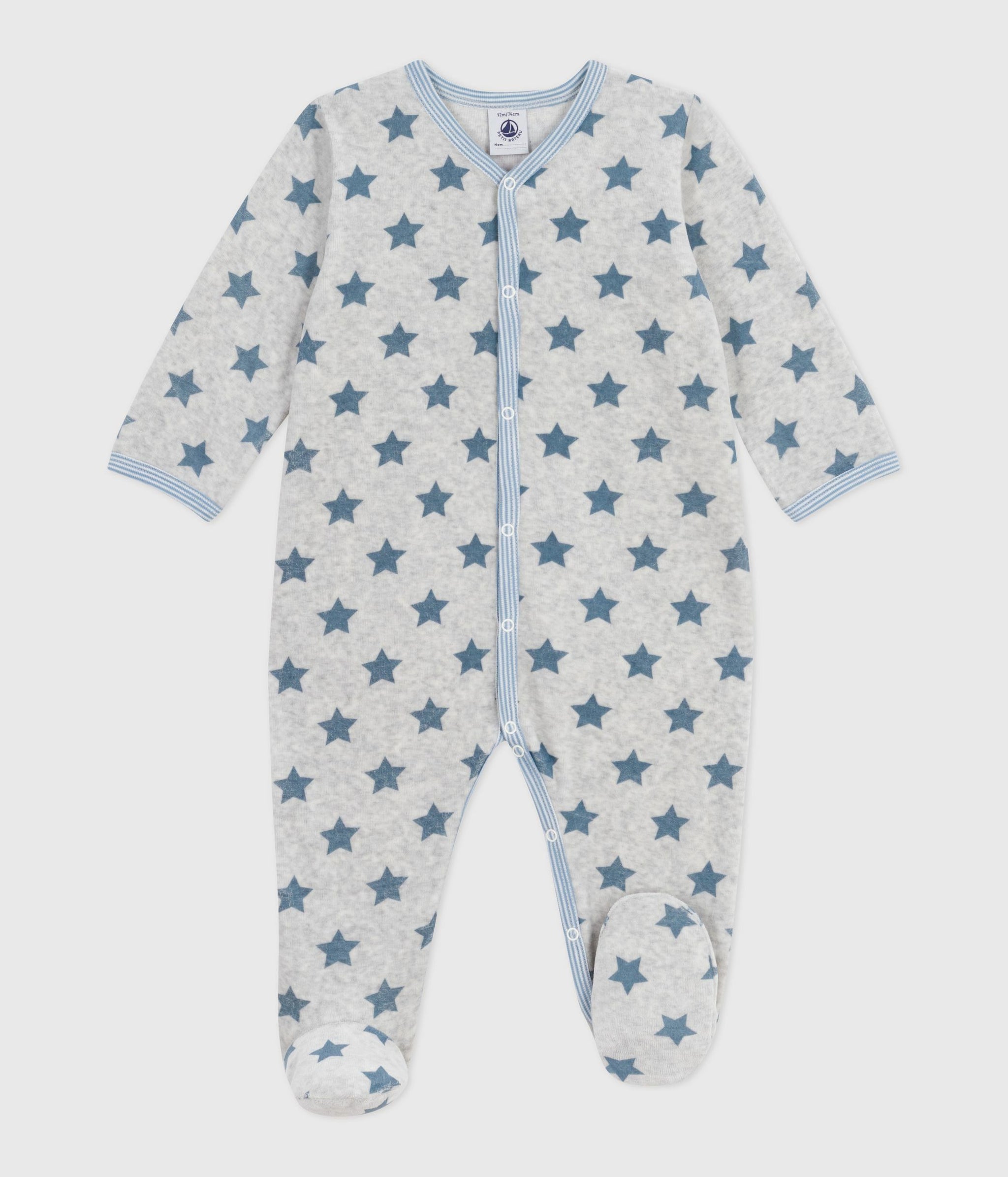 AW25 - A0DWN 02 GREY BLUE BODYSUITS FALL WINTER 2025/26 NEWBORN OUTFITS STARS