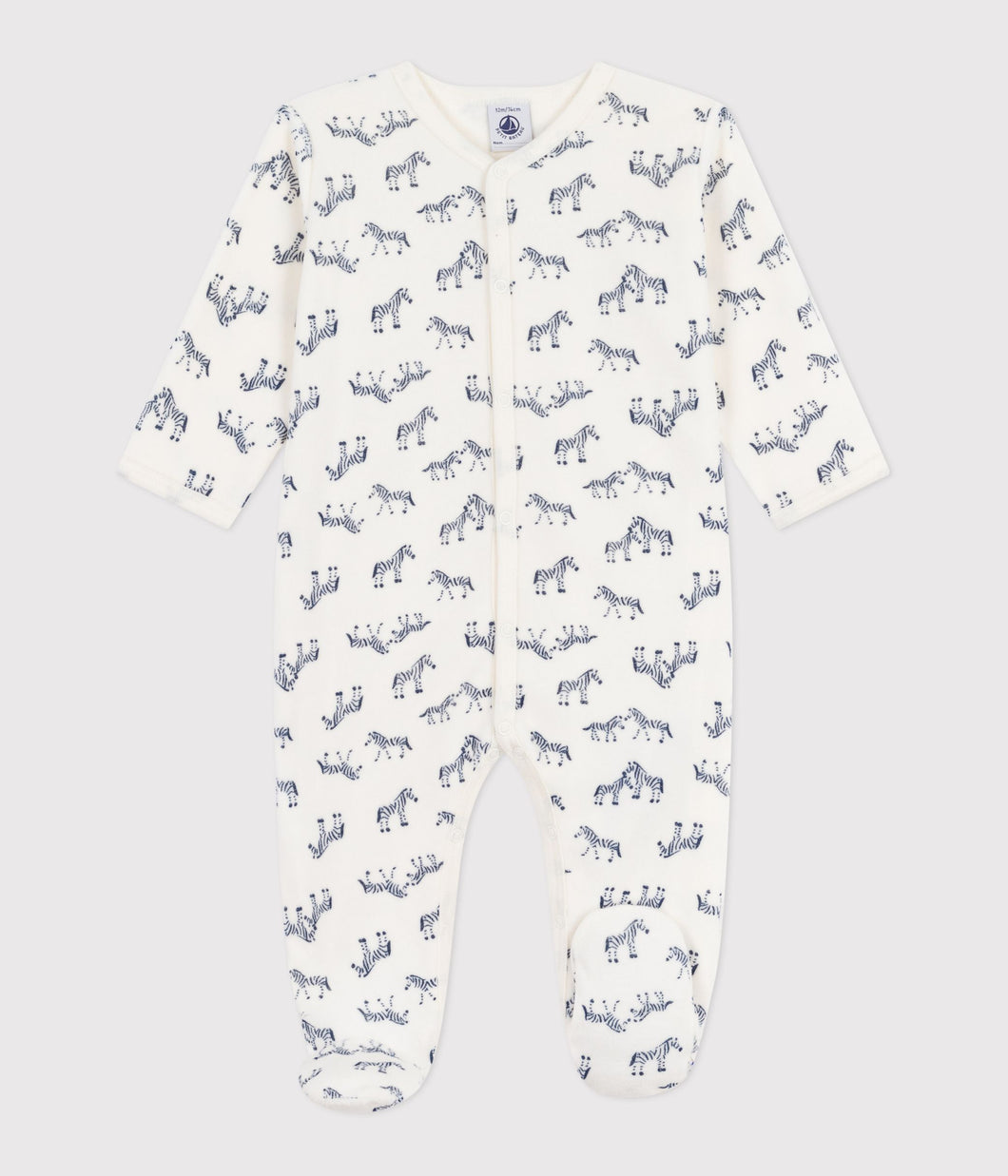 AW25 - A0DWQ 01 WHITE BLUE FALL WINTER 2025/26 NEWBORN ROMPERS