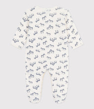 Load image into Gallery viewer, AW25 - A0DWQ 01 WHITE BLUE FALL WINTER 2025/26 NEWBORN ROMPERS
