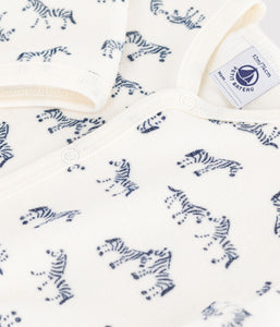 AW25 - A0DWQ 01 WHITE BLUE FALL WINTER 2025/26 NEWBORN ROMPERS