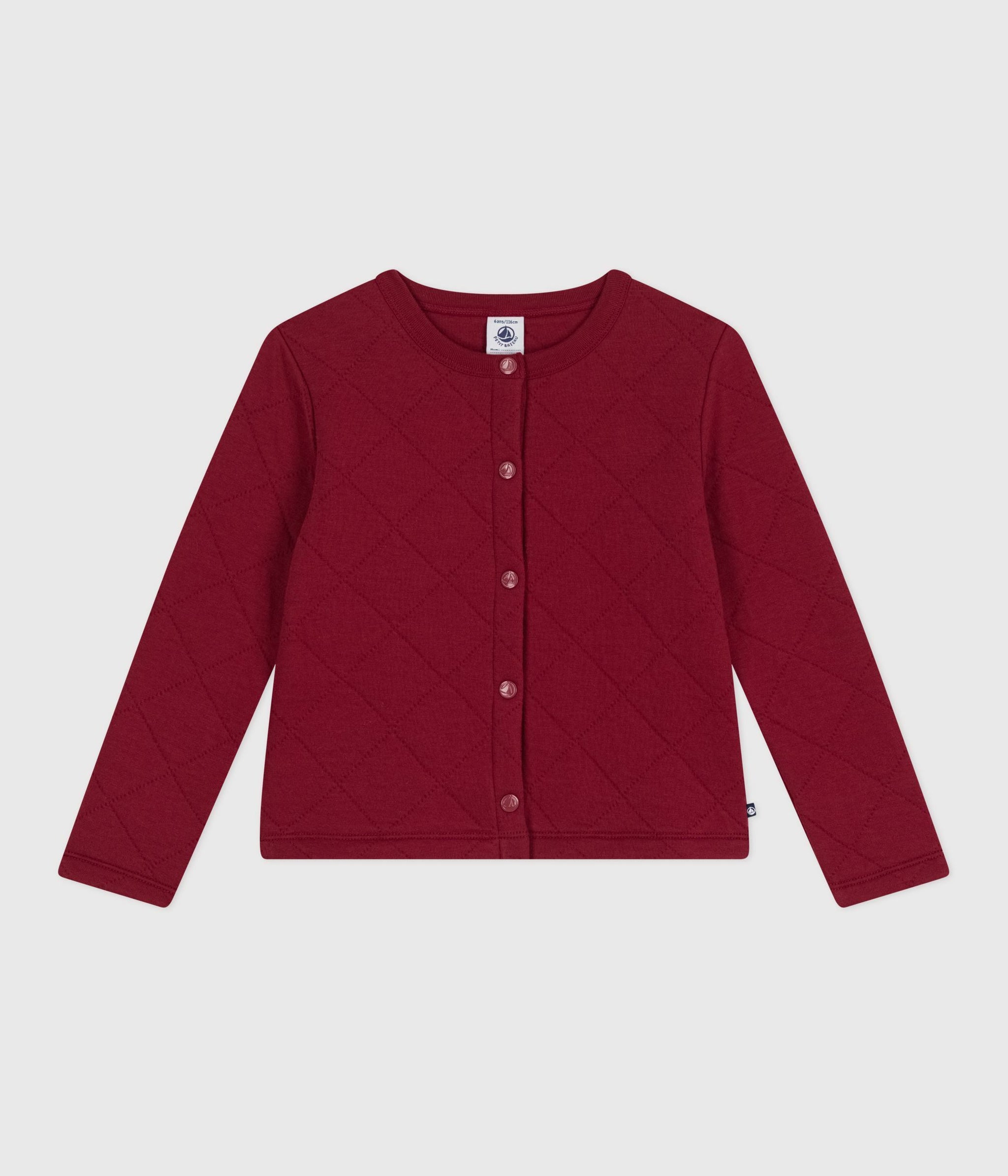 AW25 - A0DXM 01 BURGUNDY CARDIGAN FALL WINTER 2025/26 OUTERWEAR TOPS