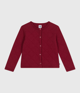 AW25 - A0DXM 01 BURGUNDY CARDIGAN FALL WINTER 2025/26
