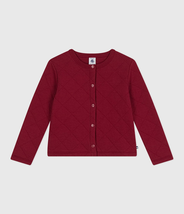 AW25 - A0DXM 01 BURGUNDY CARDIGAN FALL WINTER 2025/26