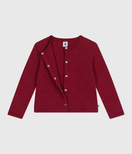 AW25 - A0DXM 01 BURGUNDY CARDIGAN FALL WINTER 2025/26