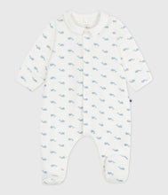 Load image into Gallery viewer, AW25 - A0DZ5 01 WHITE BLUE FALL WINTER 2025/26 NEWBORN OUTFITS SAILOR
