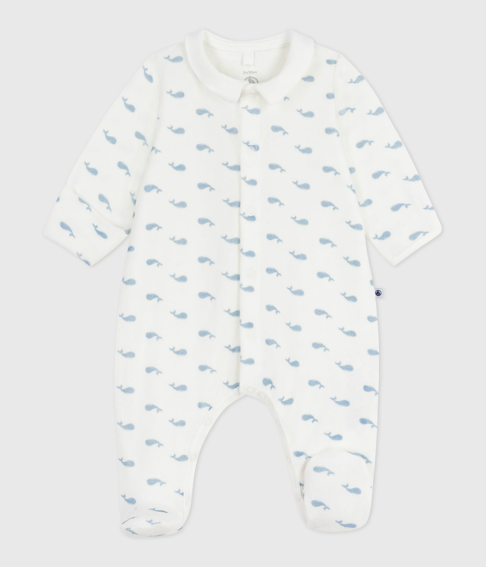 AW25 - A0DZ5 01 WHITE BLUE BODYSUITS FALL WINTER 2025/26 NEWBORN OUTFITS SAILOR