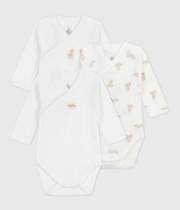 AW25 - A0DZG 00 WHITE BEIGE BODYSUITS FALL WINTER 2025/26 LONG SLEEVES NEWBORN