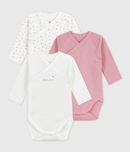 AW25 - A0DZM 98 PINK BODYSUITS FALL WINTER 2025/26 HEARTS LONG SLEEVES NEWBORN