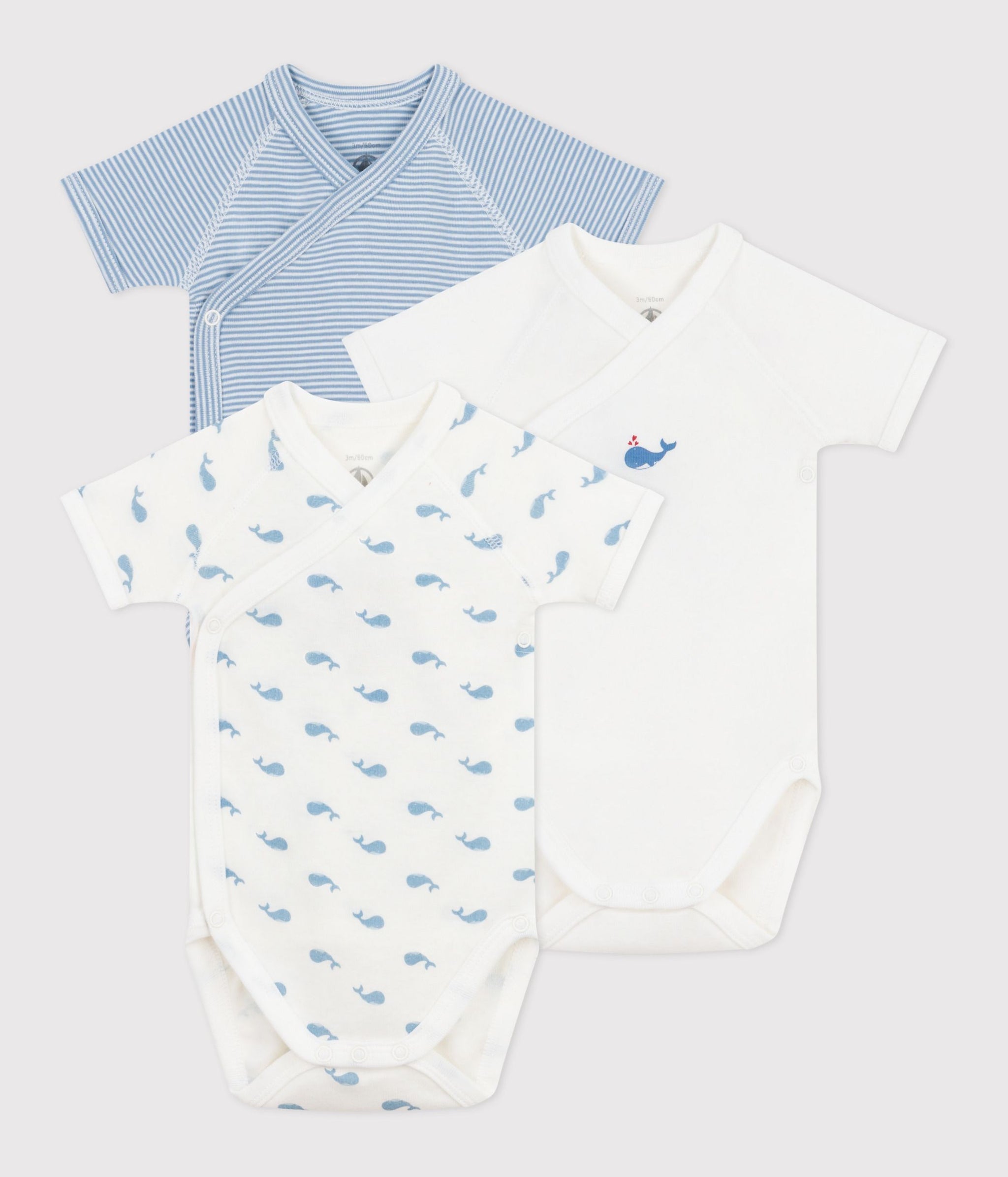 AW25 - A0DZR 00 BLUE MULTI BODYSUITS FALL WINTER 2025/26 NEWBORN SAILOR STRIPES