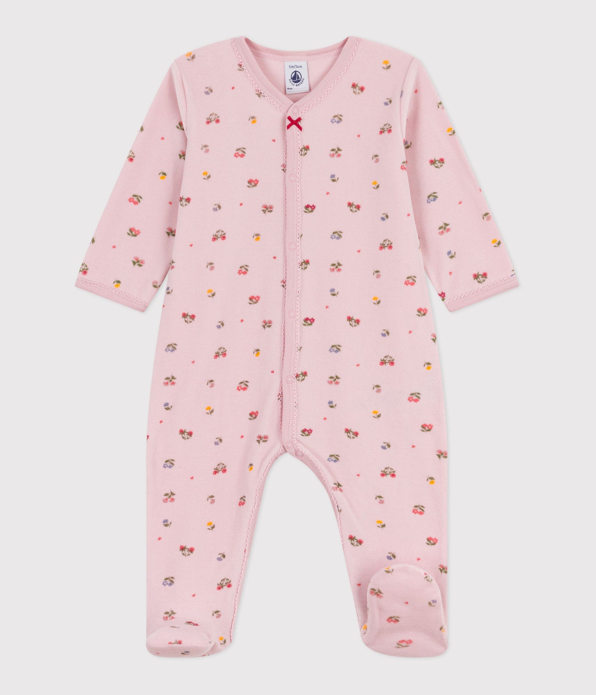 AW25 - A0DZU 01 PINK MULTI BODYSUITS FALL WINTER 2025/26 FLORAL LONG SLEEVES NEWBORN OUTFITS