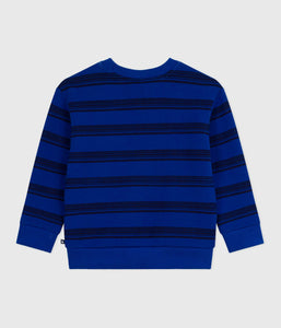 AW25 - A0E0F 01 BLUE NAVY FALL WINTER 2025/26 LONG SLEEVES STRIPES SWEATSHIRT