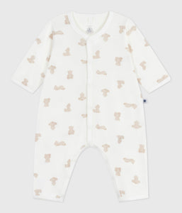 AW25 - A0E0P 01 WHITE BEIGE FALL WINTER 2025/26 NEWBORN OUTFITS ROMPERS