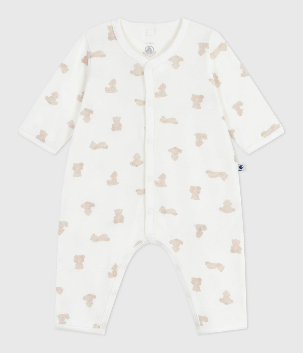 AW25 - A0E0P 01 WHITE BEIGE FALL WINTER 2025/26 NEWBORN OUTFITS ROMPERS