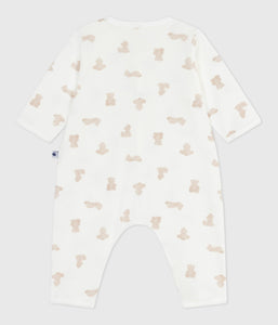 AW25 - A0E0P 01 WHITE BEIGE FALL WINTER 2025/26 NEWBORN OUTFITS ROMPERS