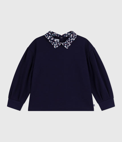 AW25 - A0E1H 01 NAVY FALL WINTER 2025/26 FLORAL LONG SLEEVES SWEATSHIRTS