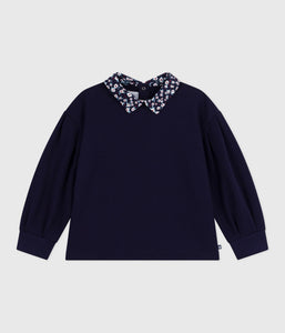 AW25 - A0E1H 01 NAVY FALL WINTER 2025/26 FLORAL LONG SLEEVES SWEATSHIRTS