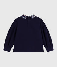 Load image into Gallery viewer, AW25 - A0E1H 01 NAVY FALL WINTER 2025/26 FLORAL LONG SLEEVES SWEATSHIRTS
